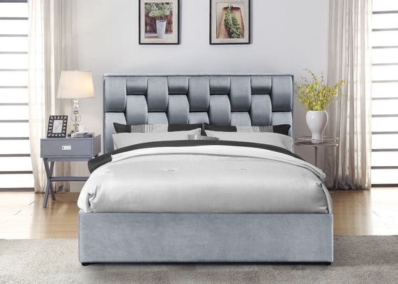 Stoffen Tweelinggrootte Linnen Beklede Bedframe met Gaslift
