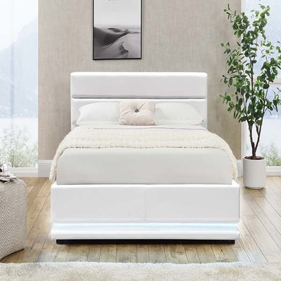 Witte het Platform van het LEIDENE van 150x200 cm Automatische het Gaslift Bedkader met Opslagdoos