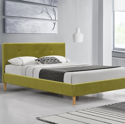 Aangepast Kinderen Bekleed Stoffenbed met Doorgenaaide Knopen