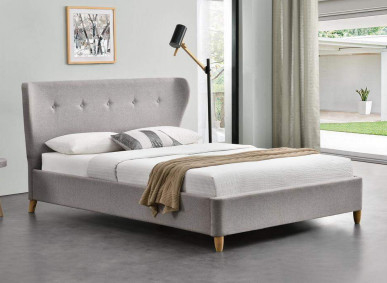 Eenvoudig de Stoffenhoogtepunt van het Ontwerplinnen - de grootte bekleedde Bed voor Slaapkamer 50pcs MOQ