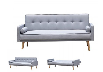 De moderne Grey Fabric Sofa Bed Foldable-het Doen leunen Stijl van Positieseuropa