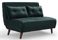 Duurzame BSCI Vouwbaar Sofa Bed Single With 4 Houten Voet en Hoog Veerkrachtschuim
