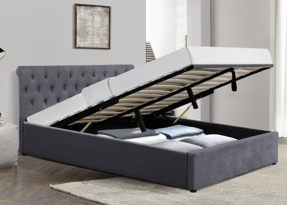 Het triplex bekleedde Tufted Opslagbed