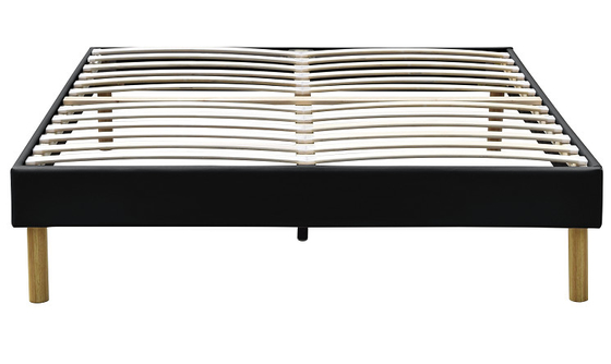 Eigentijds van de KoningsAssemble Pu van Koningsupholstered platform bed Leer 140x190Cm