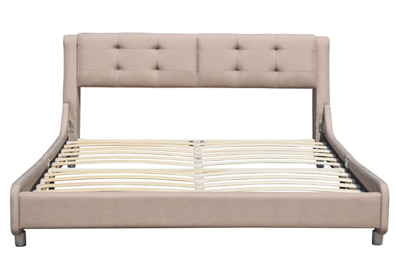 OEM de Moderne van het het Bedkader van het Koninginsize Upholstered Platform Slaapkamer van de het Linnenstof