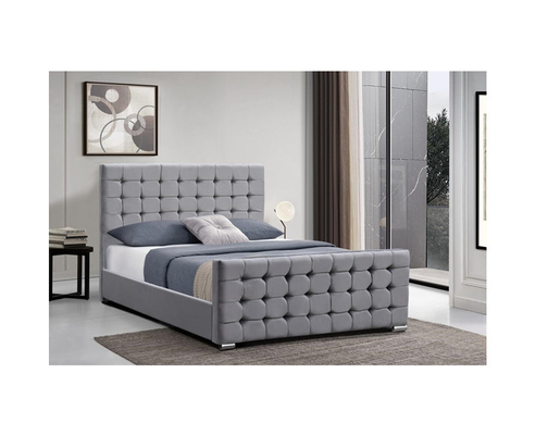 4ft Kader van het Linnen het Stof Beklede Bed Koningin Size