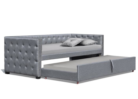 Beklede de stof rolt Daybed met het Enige Triplex van de Bronsnagel voort