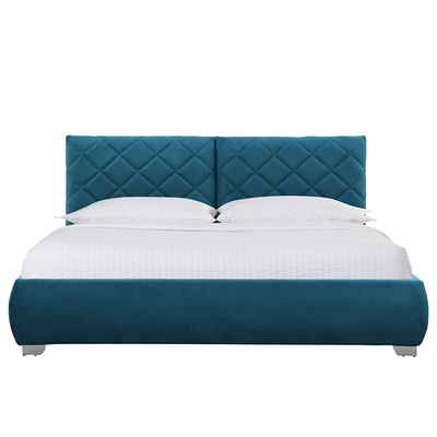 Van de de Stoffenottomane van de fluweelpluche de Lift van het het Tweepersoonsbedgas op Bed van de de Opslagslaapkamer van 4ft6 het Dubbele