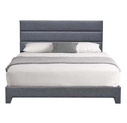 Het moderne Bed van het Koninginsize Upholstered Platform met Regelbaar Hoogtehoofdeinde