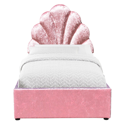 Roze Beklede Koninginbeds Gas Lift op het Bedkader van het Opslagplatform