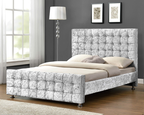 Triplex Beklede Stoffenbedden met het Hoofdeinde/Footboard van de Kubusvorm