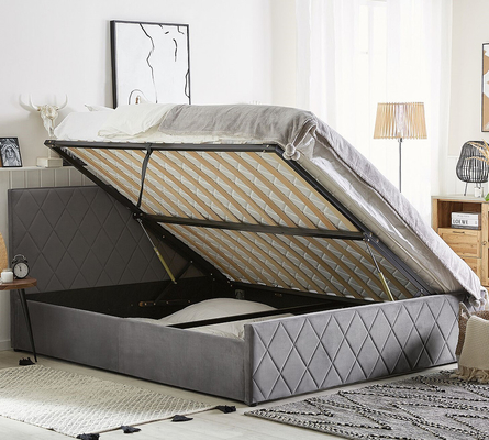 Beklede van het Kadergrey velvet fabric with gas van het Triplexbed de Liftopslag
