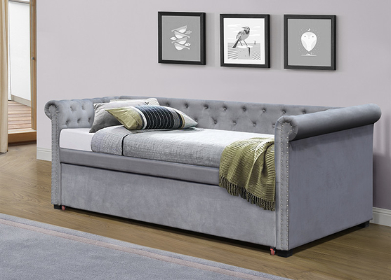 SUNNY European Upholstered Trundle Daybed kiest 90 X 190Cm uit Triplexmateriaal