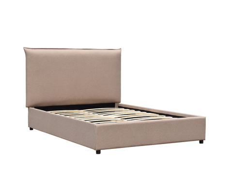Assembleert het Minimalistic Doorgenaaide Platformbed gemakkelijk Schone Linnen Aangepaste Grootte