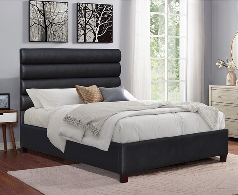Zwart Kader 6ft Koning Size Bedroom Funiture van het Linnenstof Bekleed Bed