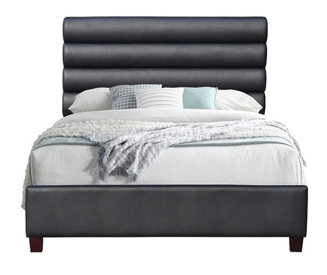 Zwart Kader 6ft Koning Size Bedroom Funiture van het Linnenstof Bekleed Bed