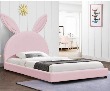 Van het het Kaderbeeldverhaal van het triplex doorboort de Kinderen Beklede Bed het Konijnstijl Kleur