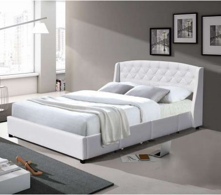 Modern sectioneel kunstleer opbergbed dubbel formaat met lades
