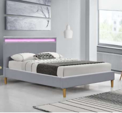 Minimalistic assembleert het Eigentijdse LEIDENE Beklede Bed gemakkelijk Aangepaste Grootte