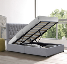 Inbegrepen Kader van het platform het niet Giftige Beklede Bed met Assemblage Vereiste Latjes