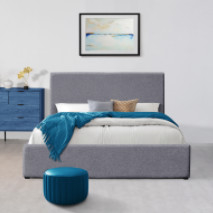 Linnenoem het Meubilair van de het Kaderslaapkamer van Koningssize ottoman bed