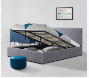 Linnenoem het Meubilair van de het Kaderslaapkamer van Koningssize ottoman bed