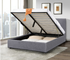Modern ontwerp Linnen Stof King Size Tufted opslag Bed Frame BSCI