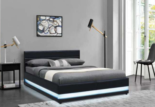 Moderne Bsci leidde Bekleed Bed Volledige Koningin Size Platform With Headboard