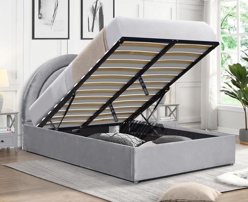 Boucle Gas Lift Storage Bed Frame met hydraulische opslag, geen box veer nodig