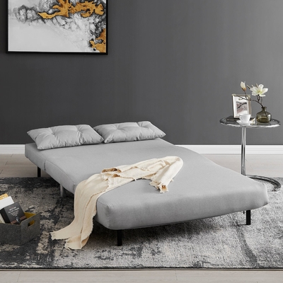 Een opvouwbaar bankbed is handig. Het kan in een bank worden gevouwen of in een bed worden uitgerold.