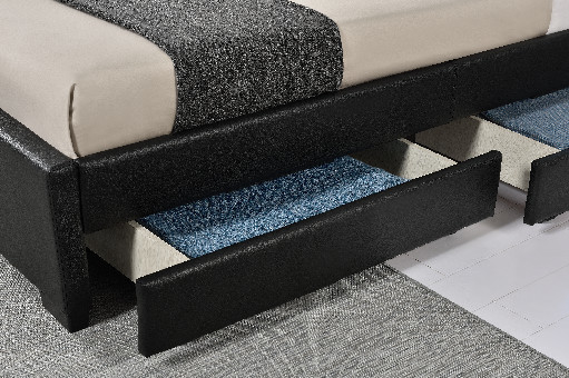 Volledig bed frame met LED-oplaadstation opslag hoofdplaat en laden