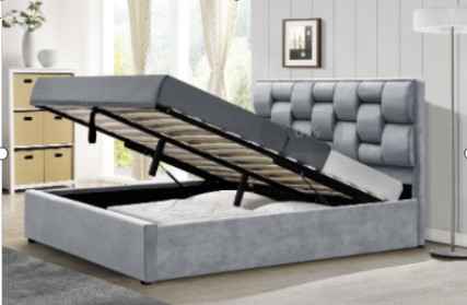 Bed frame/Gaslift bed frame/Wood Slat Support/Easy Assembly