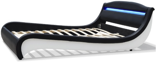 Warm te verkopen LED gepoleerde bed met optionele kleur voor huishoudelijk meubilair