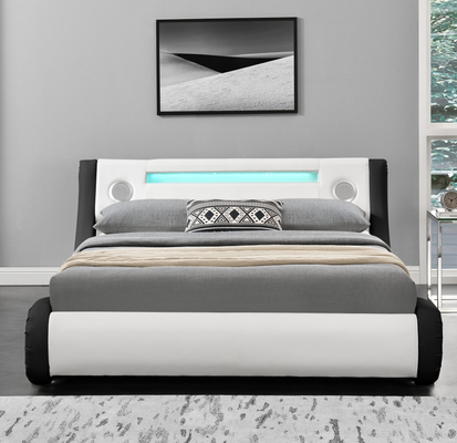 Optioneel kleur Zachte rug Faux Huid koningin Bed comfortabel voor de slaap CE