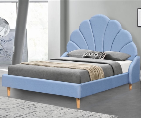De Koning Bed van koningssize linen upholstered