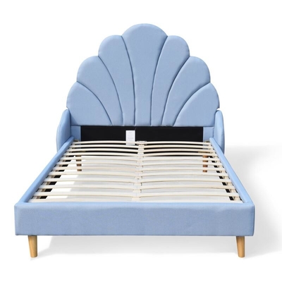 De Koning Bed van koningssize linen upholstered