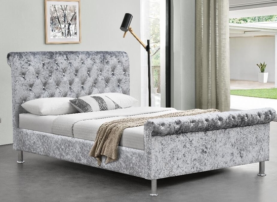 Dubbele Grootte Beklede de Arvorm Doorgenaaide Diamant van het Bedkader