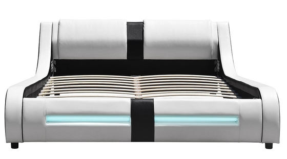 Bekleed Luxe van Bed Frame Curve van de het LEIDENE Moderne Leerkoning van Faux