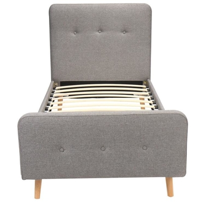Enige ODM van het Triplex Lichte Grey Linen Fabric van het Groottekinderen Beklede Bed