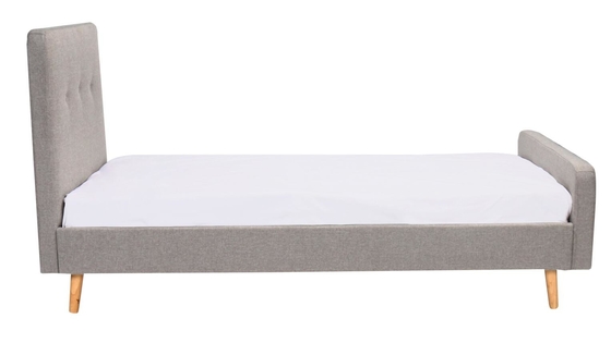 Enige ODM van het Triplex Lichte Grey Linen Fabric van het Groottekinderen Beklede Bed