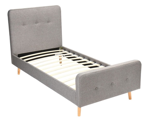 Enige ODM van het Triplex Lichte Grey Linen Fabric van het Groottekinderen Beklede Bed