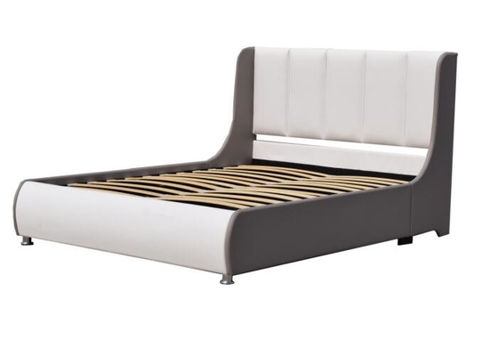 ODM het Amerikaanse Kader van het Stijlbed Koningin Size White Faux Leather met Gaslift