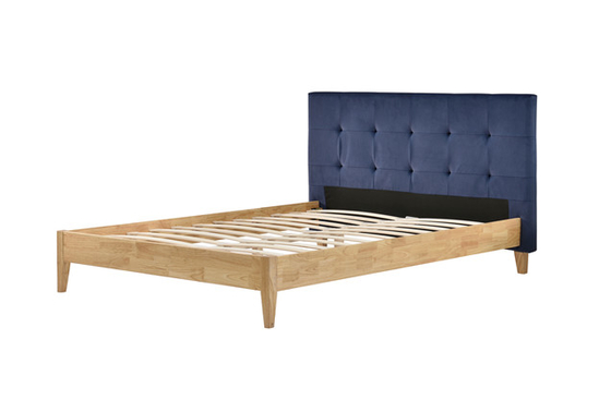 Sunny Blue Linen Fabric Bed-Kader met de Certificatie van Hoofdeindece