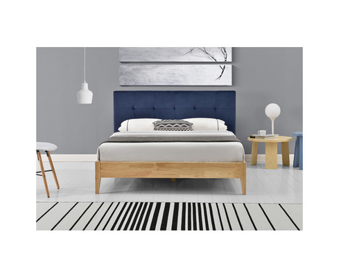 Sunny Blue Linen Fabric Bed-Kader met de Certificatie van Hoofdeindece