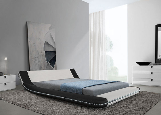 Moderne Zachte van het Kadertatami van het Leerbed de Slaapkamer Koninklijke Grote Koning Size