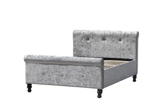 Beklede Franse Ar Doorgenaaide het Gaslift 150cm X 200cm van het Opslagbed Bedgrootte