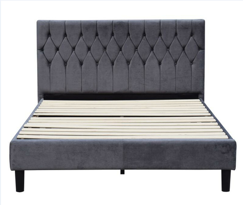 Tufted Stof Beklede Polyester van Bedkader Koningin Size Headboard Knitted