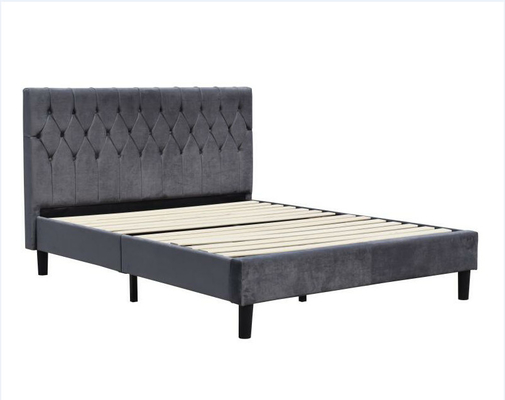 Tufted Stof Beklede Polyester van Bedkader Koningin Size Headboard Knitted