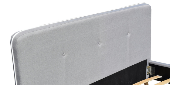 Het aangepaste Kinderen Beklede Bed knoopt Tufted met Stof Licht Grey Easy Assemble dicht
