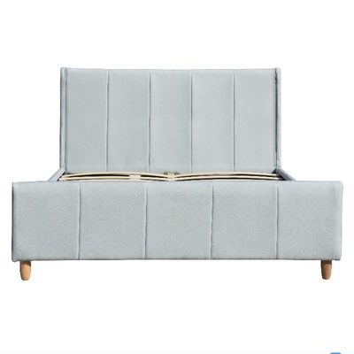 De gestikte van het Kaderdoubel van het Linnenstof Beklede Bed Grootte EN1725